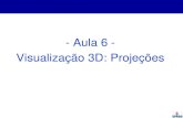- Aula 6 - Visualização 3D: Projeções. Visualização 3D Modelo geométrico Pipeline de visualização Imagem Modificado de M.M. Oliveira.