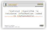 Apresentação: Pratical Algorithm To Retrieve Information Coded In Alphanumeric (Algoritmo prático para recuperar informações codificadas em alfanumérico)