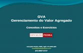 GVA Gerenciamento do Valor Agregado Osvaldo Pedra, PMP, SpP, P1-MPS.BR osvaldopedra@yahoo.com Conceitos e Exercícios.