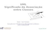 Copyright 2005-2007 UML Significado da Associação entre Classes Autor: Ivan Fonseca Consultor em IT Performance Management, professor, autor e palestrante.