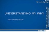 UNDERSTANDING MY WHY. Faci: Silvia Cecato. Objetivo: Buscarmos nesse momento um entendimento do por que para algumas questões da nossa vida, tanto no.