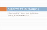 PROF. JURACY MARTINS SANTANA Juracy_adv@hotmail.com DIREITO TRIBUTÁRIO I.