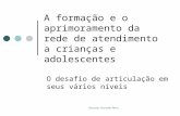 A formação e o aprimoramento da rede de atendimento a crianças e adolescentes O desafio de articulação em seus vários níveis Eduardo Rezende Melo.