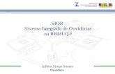 Marca do evento Julieta Simas Soares Ouvidora SIOR Sistema Integrado de Ouvidorias na RBMLQ-I.