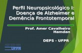 Perfil Neuropsicológico I: Doença de Alzheimer e Demência Frontotemporal Prof. Amer Cavalheiro Hamdan DEPS - UFPR.