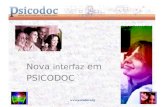Www.psicodoc.org Nova interfaz em PSICODOC.  Facilidades na navegação.