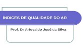 ÍNDICES DE QUALIDADE DO AR Prof. Dr Ariovaldo José da Silva.