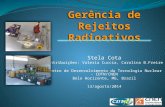 Stela Cota Contribuições: Valeria Cuccia, Carolina B.Freire Centro de Desenvolvimento da Tecnologia Nuclear - CDTN/CNEN Belo Horizonte, MG, Brazil 13/agosto/2014.