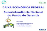 CAIXA ECONÔMICA FEDERAL Superintendência Nacional do Fundo de Garantia Faixa Prata Categoria Empresas Públicas no Prêmio Nacional de Gestão Pública Ciclo.
