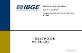 Diretoria Executiva CRM / GEFET Supervisão de Controle de Frota MAIO/2011 GESTÃO DE VEÍCULOS.