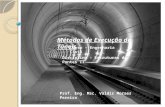 Métodos de Execução de Túneis Curso – Engenharia Civil Disciplina – Estruturas de Pontes II Prof. Eng. Msc. Valdir Moraes Pereira.