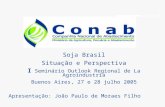 Soja Brasil Situação e Perspectiva I Seminário Outlook Regional de La Agroindustria Buenos Aires, 27 e 28 julho 2005 Apresentação: João Paulo de Moraes.