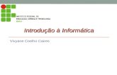 Vivyane Coelho Caires Introdução à Informática. Sistemas Operacionais.
