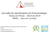 Jornada de atualização em Pneumologia Patos de Minas – Abril de 2014 DPOC – Ano em revisão Flavio Mendonça Andrade da Silva CRM- MG 22534 smpct@smpct.org.br.