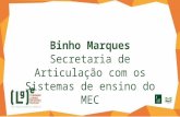 Binho Marques Secretaria de Articulação com os Sistemas de ensino do MEC.