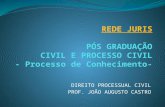 DIREITO PROCESSUAL CIVIL PROF. JOÃO AUGUSTO CASTRO.