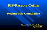 PIS/Pasep e Cofins Regime Não Cumulativo Marcus Vinícius Dadalti Barroso Agosto de 2014 1.
