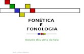 Profª. Luciana Balduíno FONÉTICA E FONOLOGIA Estudo dos sons da fala.
