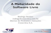 A Maturidade do Software Livre Rodrigo Stulzer rodrigo@conectiva.com.br Diretor de Produtos e Soluções Conectiva S.A.
