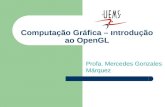 Computação Gráfica – Introdução ao OpenGL Profa. Mercedes Gonzales Márquez.