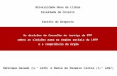 As decisões do Conselho de Justiça da FPF sobre as eleições para os órgãos sociais da LPFP e a competência do órgão Universidade Nova de Lisboa Faculdade.