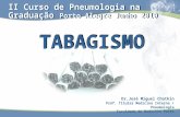 TABAGISMO Dr.José Miguel Chatkin Prof. Titular Medicina Interna / Pneumologia Faculdade de Medicina PUCRS II Curso de Pneumologia na Graduação Porto Alegre.