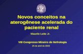 Novos conceitos na aterogênese acelerada do paciente renal VIII Congresso Mineiro de Nefrologia Maurilo Leite Jr. 25 de abril de 2009.