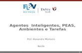 1 Agentes Inteligentes, PEAS, Ambientes e Tarefas Prof. Alexandre Monteiro Recife.