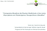 "Compostos Bioativos de Plantas Medicinais e Uso como Marcadores em Fitoterápicos: Perspectivas e Desafios" Profa. Dra. Tania M. B. Bresolin Universidade.