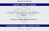 Receita Federal Ministério da Fazenda Brasília – Fevereiro, 2008 Carga Tributária no Brasil 2008 Brasília DF – Julho 2009 Análise por Tributo e Bases de.