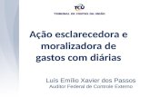 Ação esclarecedora e moralizadora de gastos com diárias Luís Emílio Xavier dos Passos Auditor Federal de Controle Externo