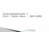 Eletromagnetismo I – Bacharelado em Física/UFMS - Prof. Paulo Rosa1.