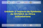Unidade 2: Impacto da Epidemia de HIV/SIDA na África Subsahariana #1-2-1 Unidade 2: Impacto da Epidemia de HIV/SIDA na África Subsahariana.