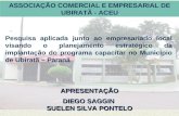 ASSOCIAÇÃO COMERCIAL E EMPRESARIAL DE UBIRATÃ - ACEU Pesquisa aplicada junto ao empresariado local visando o planejamento estratégico da implantação do.