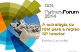 © 2014 IBM Corporation 13 e 14 de Março de 2014SÃO ROQUE SÃO PAULO Denise Cremonini 1 A estratégia da IBM para a região SP Interior.