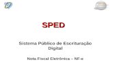 SPED Sistema Público de Escrituração Digital Nota Fiscal Eletrônica – NF-e.