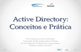 Active Directory: Conceitos e Prática Prof. André Luiz Silva de Moraes Faculdade de Tecnologia Senac Pelotas Escola Regional de Redes de Computadores Pelotas,