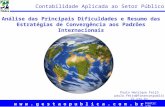 W w w. g e s t a o p u b l i c a. c o m. b r Fonte: STN Análise das Principais Dificuldades e Resumo das Estratégias de Convergência aos Padrões Internacionais.