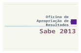 Oficina de Apropriação de Resultados Sabe 2013. por Leila Martins e-mail: leila@caed.ufjf.br Sabe 2013 Oficina de Apropriação de Resultados Língua Portuguesa.