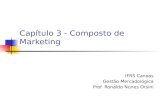 Capítulo 3 - Composto de Marketing IFRS Canoas Gestão Mercadológica Prof. Ronaldo Nunes Orsini