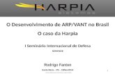 Harpia Sistemas Proprietary Information O Desenvolvimento de ARP/VANT no Brasil O caso da Harpia I Seminário Internacional de Defesa SEMINDE Rodrigo Fanton.