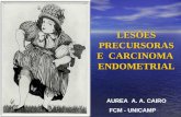 LESÕES PRECURSORAS E CARCINOMA ENDOMETRIAL AUREA A. A. CAIRO FCM - UNICAMP.