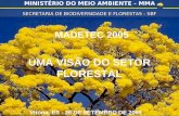 SECRETARIA DE BIODIVERSIDADE E FLORESTAS - SBF MINISTÉRIO DO MEIO AMBIENTE - MMA MADETEC 2005 Vitória, ES - 28 DE SETEMBRO DE 2005.