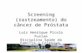 Screening (rastreamento) do câncer de Próstata Luiz Henrique Picolo Furlan Disciplina Saúde da Família / Coletiva Universidade Positivo.