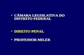 CÂMARA LEGISLATIVA DO DISTRITO FEDERALCÂMARA LEGISLATIVA DO DISTRITO FEDERAL DIREITO PENALDIREITO PENAL PROFESSOR MILERPROFESSOR MILER.
