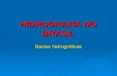 HIDROGRAFIA DO BRASIL Bacias hidrográficas. Bacia hidrográfica.