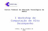 I Workshop de Computação de Alto Desempenho Ilhéus, 28 de novembro de 2008 Centro Federal de Educação Tecnológica da Bahia.