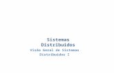 Sistemas Distribuídos Visão Geral de Sistemas Distribuídos I.