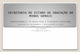 SECRETARIA DE ESTADO DE EDUCAÇÃO DE MINAS GERAIS SUPERINTENDÊNCIA DE ORGANIZAÇÃO E ATENDIMENTO EDUCACIONAL DIRETORIA DE FUNCIONAMENTO E REGULARIDADE DA.