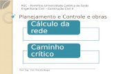 Planejamento e Controle e obras PUC – Pontifícia Universidade Católica de Goiás Engenharia Civil – Construção Civil II _____________________________________________________.